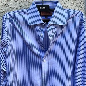 Thomas pink men’s shirt shirt, size 15